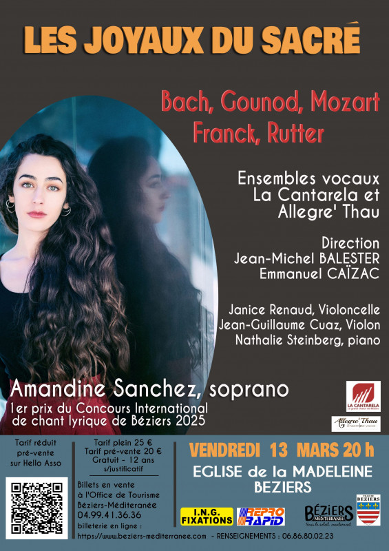 Affiche concert 13 mars 2026